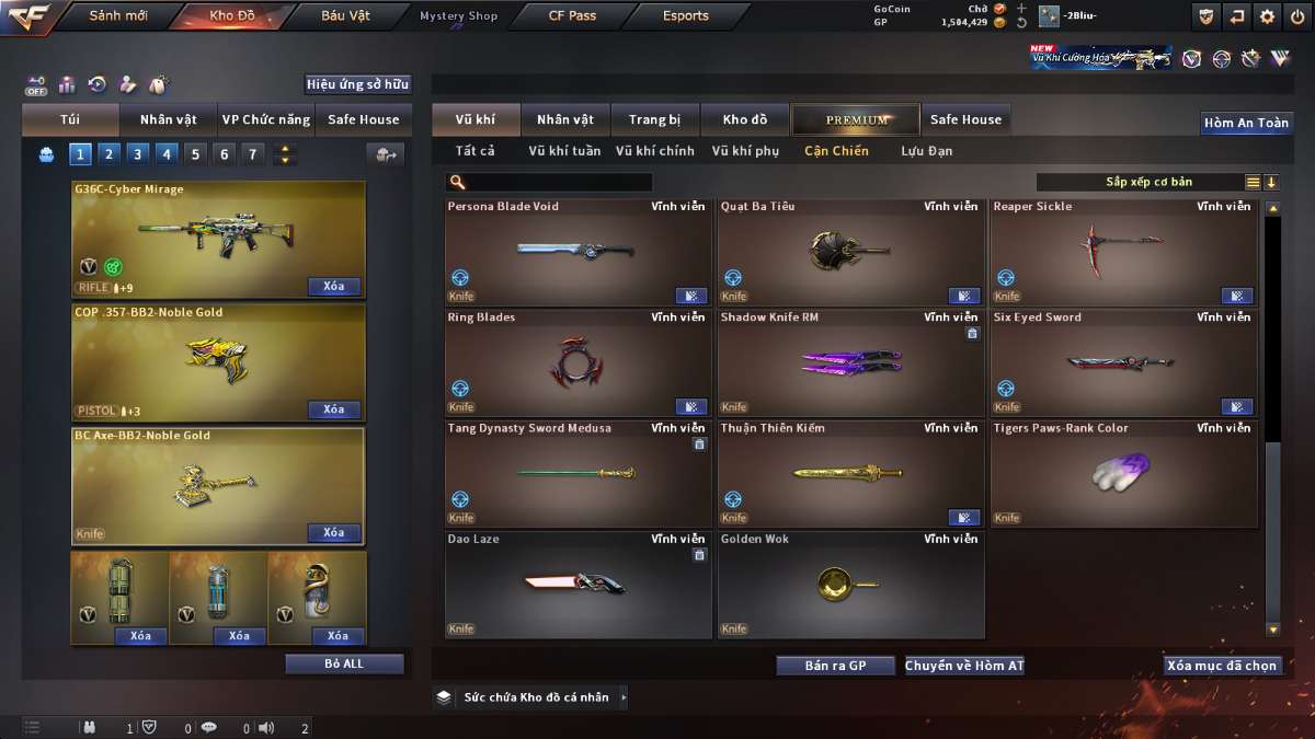 shop acc cf uy tin gia re